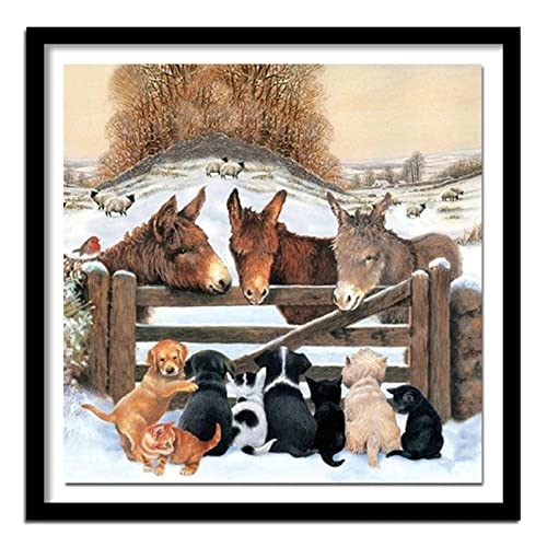 Yeecer DIY Diamond Painting Hunde Esel 5D Adult Kinder Diamant Painting Bilder Kits,Full Drill Strass Stickerei Kreuzstich Diamant Malerei Mosaik Kunsthandwerk für Home Wall Decor Round drill,70x70cm Yeecer DIY Diamond Painting Hunde Esel 5D Adult Kinder Diamant Painting Bilder Kits,Full Drill Strass Stickerei Kreuzstich Diamant Malerei Mosaik Kunsthandwerk für Home Wall Decor Round drill,70x70cm von Yeecer
