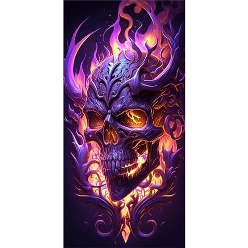 Yeecer Diamond Painting Fantasie Lila Totenkopf,Groß Diamant Painting Bilder Set 5D DIY Erwachsene Kinder Full Rundbohrer Stickerei Kreuzstich Malen nach Zahlen Kunst Handwerk Home Wand Dekor 40x80cm Yeecer Diamond Painting Fantasie Lila Totenkopf,Groß Diamant Painting Bilder Set 5D DIY Erwachsene Kinder Full Rundbohrer Stickerei Kreuzstich Malen nach Zahlen Kunst Handwerk Home Wand Dekor 40x80cm von Yeecer