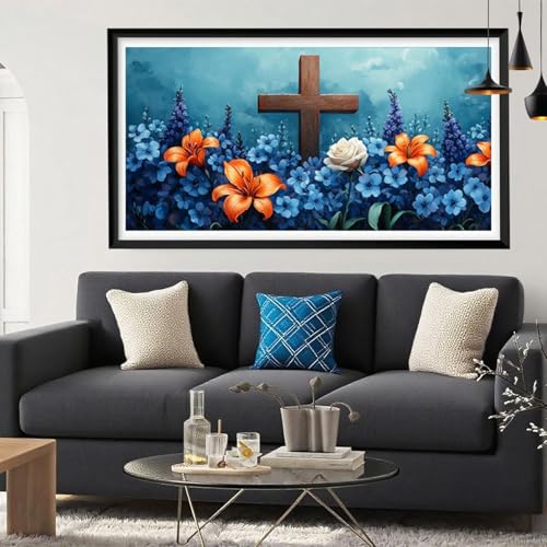5D Diamond Painting Abstrakt, Kreuzen Diamond Painting Erwachsene Bastelset,DIY Vollbohrer Diamant Malerei Basteln Erwachsene Anfänger Kreativ Set für Zimmer Deko Geschenke für Frauen 100x200cm Y6-212 von Yeefion
