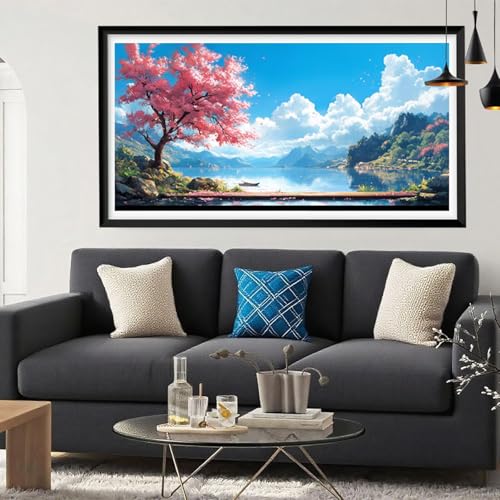 5D Diamond Painting Baum, Wolke Diamond Painting Erwachsene Bastelset, DIY Vollbohrer Diamant Malerei Basteln Erwachsene Anfänger Kreativ Set für Zimmer Deko Schlafzimmer Geschenke 50x100cm Y6-137 5D Diamond Painting Baum, Wolke Diamond Painting Erwachsene Bastelset, DIY Vollbohrer Diamant Malerei Basteln Erwachsene Anfänger Kreativ Set für Zimmer Deko Schlafzimmer Geschenke 50x100cm Y6-137 von Yeefion
