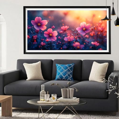 5D Diamond Painting Sonnenlicht, Blume Diamond Painting Erwachsene Bastelset, Vollbohrer Diamant Malerei Basteln Erwachsene Anfänger Kreativ Set für Zimmer Deko Geschenke für Frauen 90x180cm Y6-149 von Yeefion