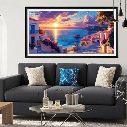 5D Diamond Painting Sonnenuntergang, Meer Diamond Painting Erwachsene Bastelset, Vollbohrer Diamant Malerei Basteln Erwachsene Anfänger Kreativ Set für Zimmer Deko Geschenke für Frauen 30x60cm Y6-284 5D Diamond Painting Sonnenuntergang, Meer Diamond Painting Erwachsene Bastelset, Vollbohrer Diamant Malerei Basteln Erwachsene Anfänger Kreativ Set für Zimmer Deko Geschenke für Frauen 30x60cm Y6-284 von Yeefion