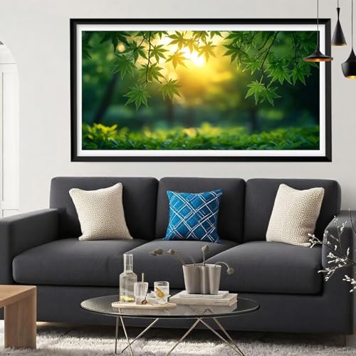 5D Diamond Painting Wald, Sonnenlicht Diamond Painting Erwachsene Bastelset,DIY Vollbohrer Diamant Malerei Basteln Erwachsene Anfänger Kreativ Set für Zimmer Deko Geschenke für Frauen 40x80cm Y6-131 5D Diamond Painting Wald, Sonnenlicht Diamond Painting Erwachsene Bastelset,DIY Vollbohrer Diamant Malerei Basteln Erwachsene Anfänger Kreativ Set für Zimmer Deko Geschenke für Frauen 40x80cm Y6-131 von Yeefion
