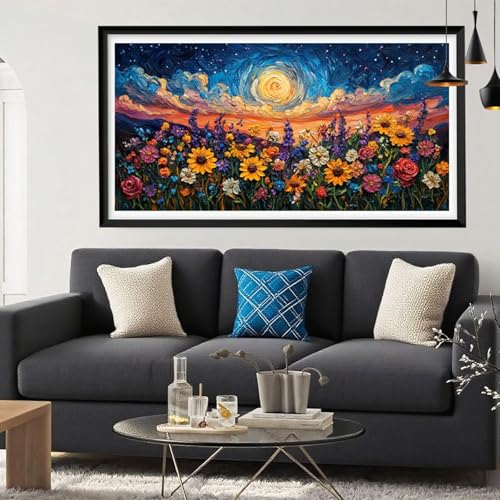 Diamond Painting Abstrakt Diamant Painting Bilder Blumen Full Drill Bastelset Erwachsene Anfänger 5D DIY Strass Kristall Kunst Malerei, Stickerei Kreuzstich für Zimmer Deko Aesthetic 30 x 60 Y6-240 Diamond Painting Abstrakt Diamant Painting Bilder Blumen Full Drill Bastelset Erwachsene Anfänger 5D DIY Strass Kristall Kunst Malerei, Stickerei Kreuzstich für Zimmer Deko Aesthetic 30 x 60 Y6-240 von Yeefion