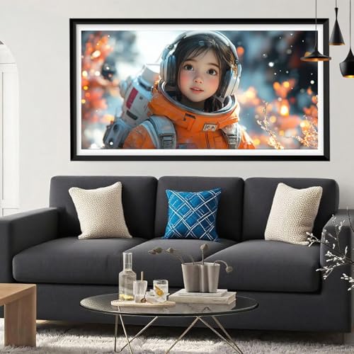 Diamond Painting Astronaut Diamond Painting Erwachsene Landschaft Full Drill Cross Stickerei Malerei Kits Groß XXL 200x100, 5D DIY Diamant Malerei Kreativ Set für Erwachsene Anfänger, Herbst Y6-202 von Yeefion