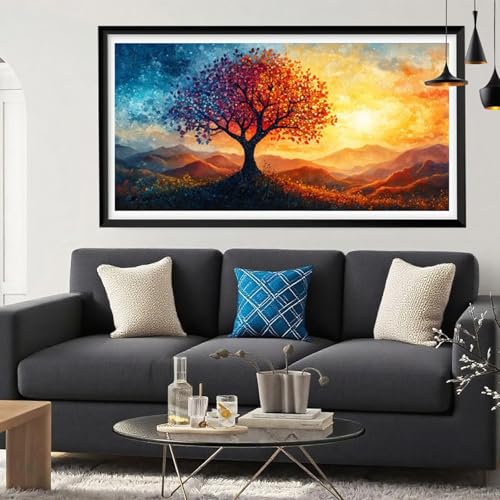 Diamond Painting Baum Diamant Painting Bilder Orange Farbe Full Drill Bastelset Erwachsene Anfänger 5D DIY Strass Kristall Kunst Malerei, Stickerei Kreuzstich für Zimmer Deko Aesthetic 30x60 Y6-249 Diamond Painting Baum Diamant Painting Bilder Orange Farbe Full Drill Bastelset Erwachsene Anfänger 5D DIY Strass Kristall Kunst Malerei, Stickerei Kreuzstich für Zimmer Deko Aesthetic 30x60 Y6-249 von Yeefion
