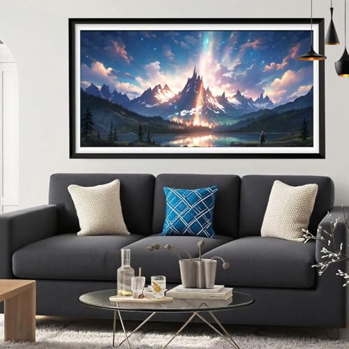 Diamond Painting Berg Diamant Painting Bilder Karikatur Full Drill Bastelset Erwachsene Anfänger 5D DIY Strass Kristall Kunst Malerei, Stickerei Kreuzstich für Zimmer Deko Aesthetic 40 x 80 Y6-132 Diamond Painting Berg Diamant Painting Bilder Karikatur Full Drill Bastelset Erwachsene Anfänger 5D DIY Strass Kristall Kunst Malerei, Stickerei Kreuzstich für Zimmer Deko Aesthetic 40 x 80 Y6-132 von Yeefion