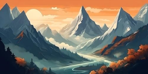 Diamond Painting Berge,Flüsse,Diamant Painting Bilder Kinder,Landschaft Diamond Painting Erwachsene,Eckige Steine Crystal Art mit Diamond Painting Zubehör,Home Wand Dekor,Frau Geschenk 60x180cm F5486 Diamond Painting Berge,Flüsse,Diamant Painting Bilder Kinder,Landschaft Diamond Painting Erwachsene,Eckige Steine Crystal Art mit Diamond Painting Zubehör,Home Wand Dekor,Frau Geschenk 60x180cm F5486 von Yeefion