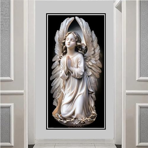 Diamond Painting Engel Diamond Painting Erwachsene, Flügel Diamant Painting Bilder Kinder, DIY 5D Diamant Malerei Strass Stickerei Crystal Art, für Wanddekoration, Mädchen Geschenke 40x80cm YF-1979 von Yeefion