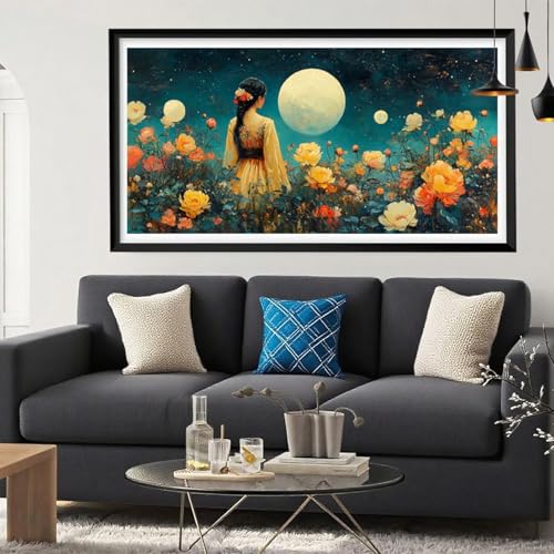 Diamond Painting Frau Diamant Painting Bilder Herbst Full Drill Bastelset Erwachsene Anfänger 5D DIY Strass Kristall Kunst Malerei, Stickerei Kreuzstich für Wanddeko Aesthetic Geschenke 30 x 60 Y6-294 Diamond Painting Frau Diamant Painting Bilder Herbst Full Drill Bastelset Erwachsene Anfänger 5D DIY Strass Kristall Kunst Malerei, Stickerei Kreuzstich für Wanddeko Aesthetic Geschenke 30 x 60 Y6-294 von Yeefion
