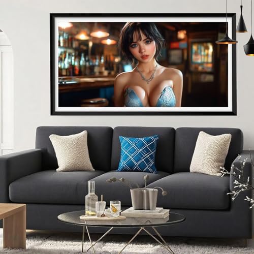 Diamond Painting Frau Diamond Painting Erwachsene Sexy Full Drill Cross Stickerei Malerei Kits Groß XXL 40x100, 5D DIY Diamant Malerei Kreativ Set für Erwachsene Anfänger, Wanddeko Wohnzimmer Y6-130 Diamond Painting Frau Diamond Painting Erwachsene Sexy Full Drill Cross Stickerei Malerei Kits Groß XXL 40x100, 5D DIY Diamant Malerei Kreativ Set für Erwachsene Anfänger, Wanddeko Wohnzimmer Y6-130 von Yeefion