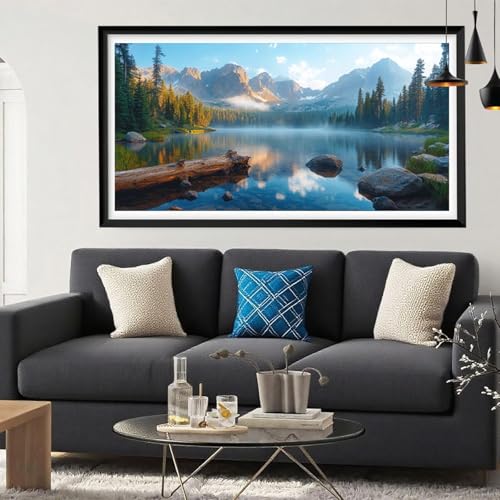 Diamond Painting Gebirge Diamond Painting Erwachsene Landschaft Full Drill Cross Stickerei Malerei Kits Groß XXL 40x80CM, 5D DIY Diamant Malerei Kreativ Set für Erwachsene Anfänger, Herbstdeko Y6-235 Diamond Painting Gebirge Diamond Painting Erwachsene Landschaft Full Drill Cross Stickerei Malerei Kits Groß XXL 40x80CM, 5D DIY Diamant Malerei Kreativ Set für Erwachsene Anfänger, Herbstdeko Y6-235 von Yeefion