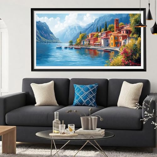 Diamond Painting Küsten Diamond Painting Erwachsene Stadt Full Drill Cross Stickerei Malerei Kits Groß XXL 30x60CM, 5D DIY Diamant Malerei Kreativ Set für Erwachsene Anfänger, Deko Wohnzimmer Y6-265 Diamond Painting Küsten Diamond Painting Erwachsene Stadt Full Drill Cross Stickerei Malerei Kits Groß XXL 30x60CM, 5D DIY Diamant Malerei Kreativ Set für Erwachsene Anfänger, Deko Wohnzimmer Y6-265 von Yeefion