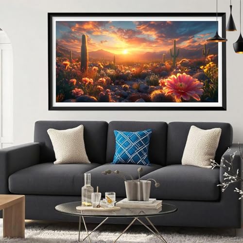 Diamond Painting Landschaft Diamond Painting Erwachsene Wüste Full Drill Cross Stickerei Malerei Kits Groß XXL 200x100, 5D DIY Diamant Malerei Kreativ Set für Erwachsene Anfänger, Herbstdeko Y6-112 Diamond Painting Landschaft Diamond Painting Erwachsene Wüste Full Drill Cross Stickerei Malerei Kits Groß XXL 200x100, 5D DIY Diamant Malerei Kreativ Set für Erwachsene Anfänger, Herbstdeko Y6-112 von Yeefion