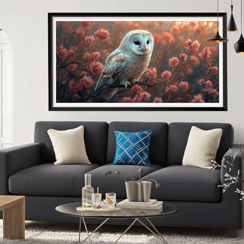 Diamond Painting Niedlich Diamant Painting Bilder Eule Full Drill Bastelset Erwachsene Anfänger 5D DIY Strass Kristall Kunst Malerei, Stickerei Kreuzstich für Zimmer Deko Aesthetic 100 x 200 Y6-252 von Yeefion