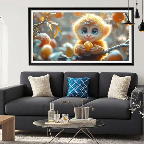 Diamond Painting Niedlich Diamond Painting Erwachsene Tragen Full Drill Cross Stickerei Malerei Kits Groß XXL 100x200CM, 5D DIY Diamant Malerei Kreativ Set für Erwachsene Anfänger, Herbstdeko Y6-277 von Yeefion
