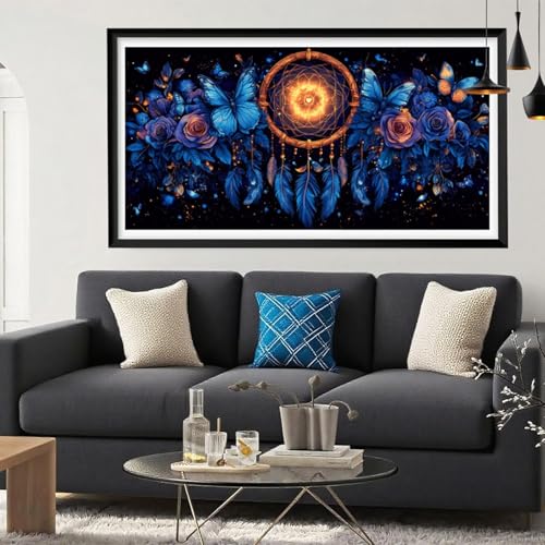 Diamond Painting Traumfänger Diamond Painting Erwachsene Schmetterling Full Drill Cross Stickerei Malerei Kits Groß XXL 30x60CM, 5D DIY Diamant Malerei Kreativ Set für Erwachsene Anfänger, Deko Y6-205 Diamond Painting Traumfänger Diamond Painting Erwachsene Schmetterling Full Drill Cross Stickerei Malerei Kits Groß XXL 30x60CM, 5D DIY Diamant Malerei Kreativ Set für Erwachsene Anfänger, Deko Y6-205 von Yeefion
