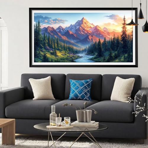Diamond Painting Weihnachten Diamond Painting Erwachsene Baum Full Drill Cross Stickerei Malerei Kits Groß XXL 80x160CM, 5D DIY Diamant Malerei Kreativ Set für Erwachsene Anfänger, Herbstdeko Y6-109 von Yeefion