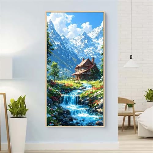 HäUser Diamond Painting Groß xxl 80x160 cm Diamond Painting FließEndes Wasser Diamond Painting Erwachsene, 5D Diamant Painting Bilder Kinder, Mosaikherstellung, Geschenke für Home Wand Décor Aesthetic HäUser Diamond Painting Groß xxl 80x160 cm Diamond Painting FließEndes Wasser Diamond Painting Erwachsene, 5D Diamant Painting Bilder Kinder, Mosaikherstellung, Geschenke für Home Wand Décor Aesthetic von Yeefion
