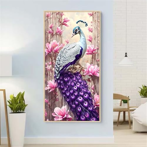 Pfau Diamond Painting Groß xxl 40x80 cm Diamond Painting Blume Diamond Painting Erwachsene, 5D Diamant Painting Bilder Kinder, Mosaikherstellung, für Home Wand Décor Aesthetic, Geschenke für Damen Pfau Diamond Painting Groß xxl 40x80 cm Diamond Painting Blume Diamond Painting Erwachsene, 5D Diamant Painting Bilder Kinder, Mosaikherstellung, für Home Wand Décor Aesthetic, Geschenke für Damen von Yeefion