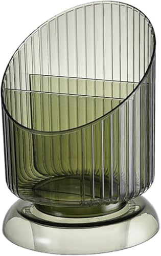 Yeehliny Make up Pinselhalter Organizer Kunststoff Transparent Kosmetik Stifthalter Aufbewahrung Kosmetik Aufbewahrungsbecher Modernes Design Für Wohnzimmer Schlafzimmer Badezimmer (Grün) von Yeehliny