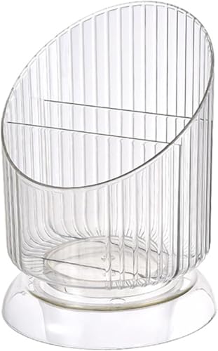 Yeehliny Make up Pinselhalter Organizer Kunststoff Transparent Kosmetik Stifthalter Aufbewahrung Kosmetik Aufbewahrungsbecher Modernes Design Für Wohnzimmer Schlafzimmer Badezimmer (Weiß) von Yeehliny