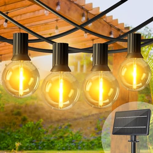 Yeeklab LED Solar Lichterkette Aussen 15M 25+2 Lichterketten Außen G40 Glühbirnen IP45 Wetterfest Solarlichterkette, 4 Modus Solar/USB-Betriebene Solar Lichterkette für Garten Balkon Party Hochzeit Yeeklab LED Solar Lichterkette Aussen 15M 25+2 Lichterketten Außen G40 Glühbirnen IP45 Wetterfest Solarlichterkette, 4 Modus Solar/USB-Betriebene Solar Lichterkette für Garten Balkon Party Hochzeit von Yeeklab