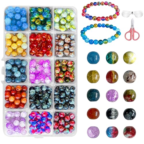 Yeelan Perlen für Armbänder, 300 Stück Edelstein Perlen, Naturstein Perlen mit 15 Verschiedene Perlen, 8mm Armbänder Selber Machen Für Die Herstellung Von Armbändern und Halsketten Yeelan Perlen für Armbänder, 300 Stück Edelstein Perlen, Naturstein Perlen mit 15 Verschiedene Perlen, 8mm Armbänder Selber Machen Für Die Herstellung Von Armbändern und Halsketten von Yeelan