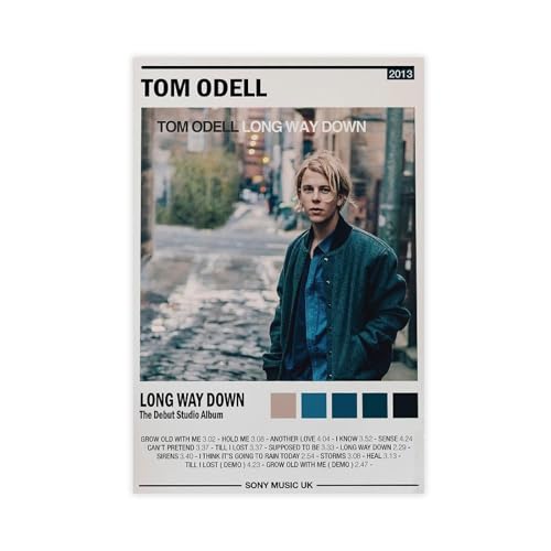 Yeepi Tom Odell Leinwand-Poster, Wandkunst, Dekordruck, Gemälde für Wohnzimmer, Schlafzimmer, Dekoration, ungerahmt, 30 x 45 cm von Yeepi