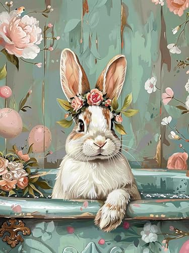 Yeerumo DIY Diamond Painting Zubehör Kaninchen Full Set, 5D Malerei Diamant Painting Bilder Tier Kristallstickerei Kreuzstich Home Schlafzimmer Büro Wanddekoration 30x40cm Yeerumo DIY Diamond Painting Zubehör Kaninchen Full Set, 5D Malerei Diamant Painting Bilder Tier Kristallstickerei Kreuzstich Home Schlafzimmer Büro Wanddekoration 30x40cm von Yeerumo