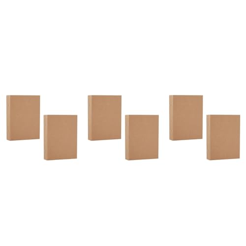 Yeihhtuk 6 Stück Nachfüllbare A5-Ringbücher, A5-Kraftpapier-Ordnerablage mit 2 Ringen zum Hinzufügen Loser Blätter, A5-Kraftpapier-Ordner Yeihhtuk 6 Stück Nachfüllbare A5-Ringbücher, A5-Kraftpapier-Ordnerablage mit 2 Ringen zum Hinzufügen Loser Blätter, A5-Kraftpapier-Ordner von Yeihhtuk