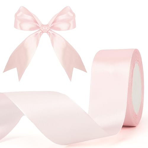 30 Meter rosa Satinband, 3,8 cm, Stoffband, Masse, solide Rolle für Geschenkschnur, Band für Handwerk, Blumensträuße, Blumenarrangement, Geschenkverpackungen, Schleifenherstellung 30 Meter rosa Satinband, 3,8 cm, Stoffband, Masse, solide Rolle für Geschenkschnur, Band für Handwerk, Blumensträuße, Blumenarrangement, Geschenkverpackungen, Schleifenherstellung von Yekepal