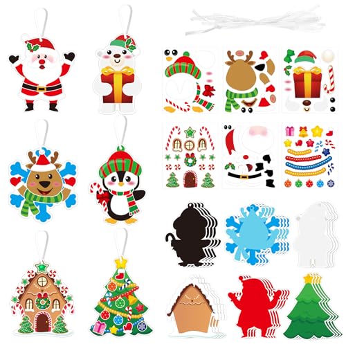 Yeliuxi 24 Stücks Weihnachtsbaum Anhänger für Kinder,Weihnachten Bastelset,Weihnachtsdekoration Weihnachtsbasteln,Kinder DIY Santa Pinguin Elfen Rentier Mix&Match Kreativsets Yeliuxi 24 Stücks Weihnachtsbaum Anhänger für Kinder,Weihnachten Bastelset,Weihnachtsdekoration Weihnachtsbasteln,Kinder DIY Santa Pinguin Elfen Rentier Mix&Match Kreativsets von Yeliuxi