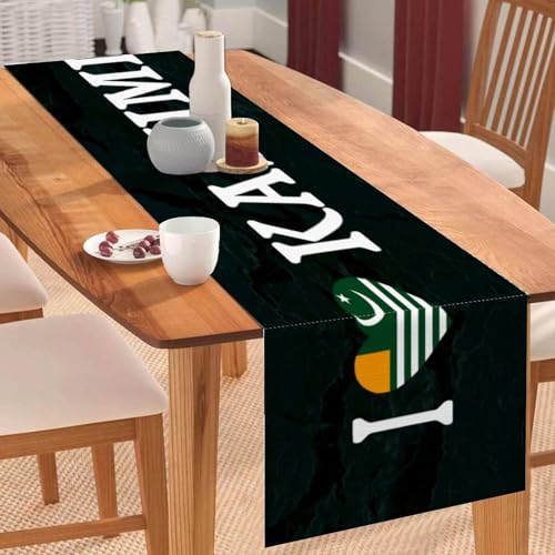 I Love Kaschmir-Tischläufer, Kaschmir-Nationalflagge, Couchtischläufer, Feiertags-Tischdekoration für Küche, Esstisch, Dekoration für Zuhause, Party, Dekoration, 35,6 x 183,9 cm I Love Kaschmir-Tischläufer, Kaschmir-Nationalflagge, Couchtischläufer, Feiertags-Tischdekoration für Küche, Esstisch, Dekoration für Zuhause, Party, Dekoration, 35,6 x 183,9 cm von Yelolyio