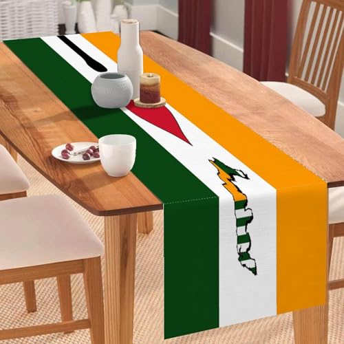 I Love My Country, Azad Kaschmir-Tischläufer, Azad, Kaschmir-Flagge, Karte, Couchtischläufer, Feiertags-Tischdekoration für Küche, Esstisch, Dekoration für Zuhause, Party, 45,7 x 198,1 cm I Love My Country, Azad Kaschmir-Tischläufer, Azad, Kaschmir-Flagge, Karte, Couchtischläufer, Feiertags-Tischdekoration für Küche, Esstisch, Dekoration für Zuhause, Party, 45,7 x 198,1 cm von Yelolyio