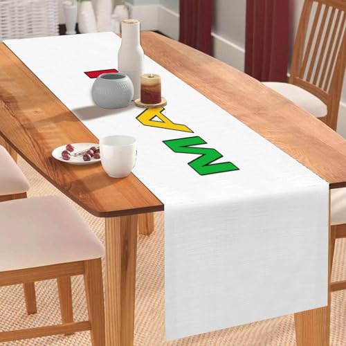Mali-Flaggen-Tischläufer, Mali-Flagge, Tischläufer, Feiertage, Tischdekoration für Küche, Esstisch, Dekoration für Zuhause, Party, 35,6 x 183,9 cm Mali-Flaggen-Tischläufer, Mali-Flagge, Tischläufer, Feiertage, Tischdekoration für Küche, Esstisch, Dekoration für Zuhause, Party, 35,6 x 183,9 cm von Yelolyio
