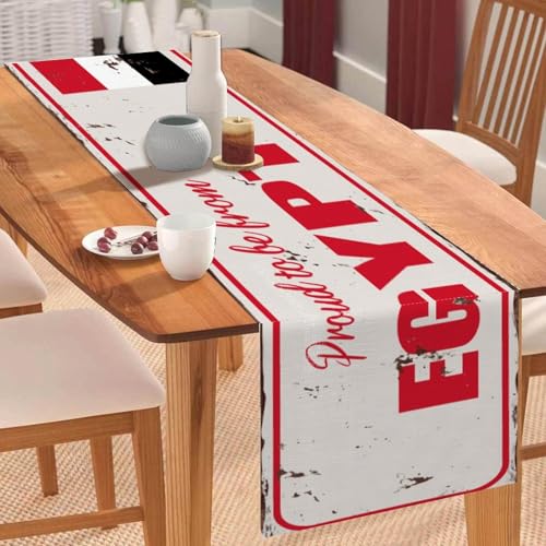 Tischläufer "Proud to Be from Egypt", ägyptische Flagge, Couchtischläufer, Feiertags-Tischdekoration für Küche, Esstisch, Dekoration für Zuhause, Party-Dekoration, 33 x 274 cm Tischläufer "Proud to Be from Egypt", ägyptische Flagge, Couchtischläufer, Feiertags-Tischdekoration für Küche, Esstisch, Dekoration für Zuhause, Party-Dekoration, 33 x 274 cm von Yelolyio