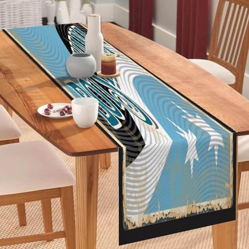 Tischläufer mit Botswana-Flagge, Tischläufer, Tischläufer, Feiertage, Tischdekoration für Küche, Esstisch, Dekoration für Zuhause, Party, 33 x 308 cm Tischläufer mit Botswana-Flagge, Tischläufer, Tischläufer, Feiertage, Tischdekoration für Küche, Esstisch, Dekoration für Zuhause, Party, 33 x 308 cm von Yelolyio