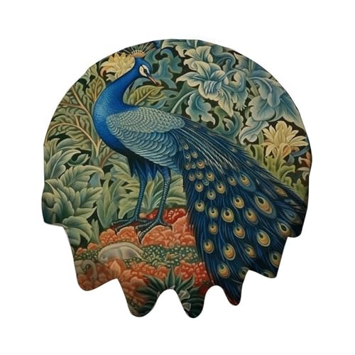Yelolyio Chinoiserie Runde Tischdecke, dekorative Tischdecke, wasserdicht, flecken- und knitterfrei, für Esstisch, Buffet-Partys und Camping Yelolyio Chinoiserie Runde Tischdecke, dekorative Tischdecke, wasserdicht, flecken- und knitterfrei, für Esstisch, Buffet-Partys und Camping von Yelolyio