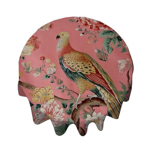 Yelolyio Manor Tischdecke mit Vogelmotiv, rund, 91,4 cm, für Buffet-Tische, Partys, Festtagsessen, Abendessen, Hochzeiten und mehr Yelolyio Manor Tischdecke mit Vogelmotiv, rund, 91,4 cm, für Buffet-Tische, Partys, Festtagsessen, Abendessen, Hochzeiten und mehr von Yelolyio