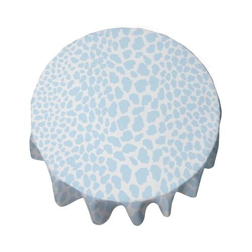 Yelolyio Runde Tischdecke, 91,4 cm, Geparden-Leopardenmuster, Tierblau, Tischdecke, waschbar, Tischdecke, Dekoration für Esszimmer, Party, Outdoor, Picknick Yelolyio Runde Tischdecke, 91,4 cm, Geparden-Leopardenmuster, Tierblau, Tischdecke, waschbar, Tischdecke, Dekoration für Esszimmer, Party, Outdoor, Picknick von Yelolyio