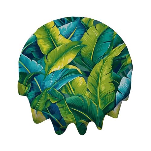 Yelolyio Runde Tischdecke, 91,4 cm, Türkis, Limettengrün, Blaugrün, Aqua, tropische Tischdecke, waschbar, Tischdecke, Dekoration für Esszimmer, Party, Outdoor, Picknick Yelolyio Runde Tischdecke, 91,4 cm, Türkis, Limettengrün, Blaugrün, Aqua, tropische Tischdecke, waschbar, Tischdecke, Dekoration für Esszimmer, Party, Outdoor, Picknick von Yelolyio