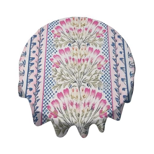 Yelolyio Tischdecke, rund, 127 cm, französisches Kairo-Blumenmuster, Tischdekoration für Buffet-Tische, Partys, Feiertagsessen, Hochzeiten Yelolyio Tischdecke, rund, 127 cm, französisches Kairo-Blumenmuster, Tischdekoration für Buffet-Tische, Partys, Feiertagsessen, Hochzeiten von Yelolyio