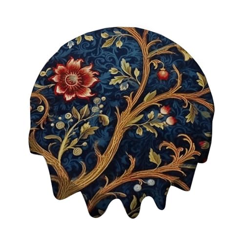 Yelolyio Tischdecke mit Blumenmuster, rund, 127,7 cm, Marineblau, für Buffet-Tische, Partys, Feiertagsessen, Abendessen, Hochzeiten und mehr Yelolyio Tischdecke mit Blumenmuster, rund, 127,7 cm, Marineblau, für Buffet-Tische, Partys, Feiertagsessen, Abendessen, Hochzeiten und mehr von Yelolyio