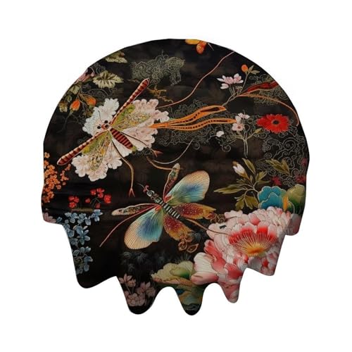 Yelolyio Tischdecke mit Tiermotiven, bunt, Chinoiserie, rund, 137 cm, Tischdecke, Dekoration für Buffet-Tische, Partys, Feiertagsessen, Abendessen, Hochzeiten und mehr Yelolyio Tischdecke mit Tiermotiven, bunt, Chinoiserie, rund, 137 cm, Tischdecke, Dekoration für Buffet-Tische, Partys, Feiertagsessen, Abendessen, Hochzeiten und mehr von Yelolyio