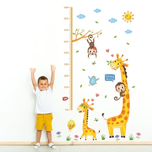 Yemiany Messlatte Kinder, Kindertapete 2 Stück, 120x75cm Wandtattoo Messlatte Höhe Wandaufkleber für Kindergarten Kinderzimmer Yemiany Messlatte Kinder, Kindertapete 2 Stück, 120x75cm Wandtattoo Messlatte Höhe Wandaufkleber für Kindergarten Kinderzimmer von Yemiany