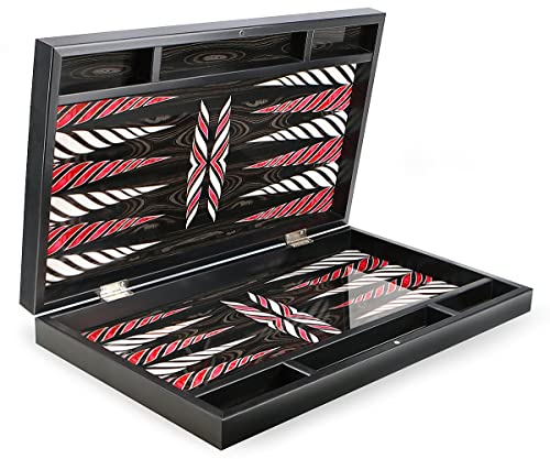 Luxus Trendy Backgammon XXL Tavla – Premium Gesellschaftsspiel mit Polyester-Spielsteinen, handpoliertes Hochglanz-Spielbrett mit Magnetverschluss, 49x58 cm, Schwarz, Türkei Luxus Trendy Backgammon XXL Tavla – Premium Gesellschaftsspiel mit Polyester-Spielsteinen, handpoliertes Hochglanz-Spielbrett mit Magnetverschluss, 49x58 cm, Schwarz, Türkei von Yenigun
