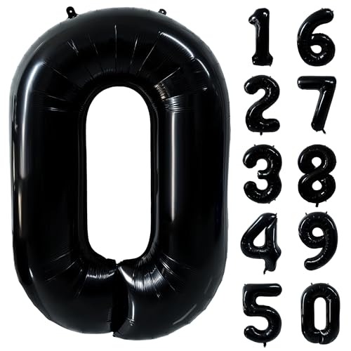 101,6 cm großer schwarzer 0-Zahlenballon Riesen-Folien-Heliumballons schwarz großer digitaler Ballon 0 Zahl 0 Luftballons für 0. Geburtstag Party Dekorationen Jubiläum Events Dekoration Supplies 101,6 cm großer schwarzer 0-Zahlenballon Riesen-Folien-Heliumballons schwarz großer digitaler Ballon 0 Zahl 0 Luftballons für 0. Geburtstag Party Dekorationen Jubiläum Events Dekoration Supplies von Yeodong