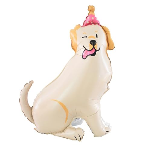 Haustier Hund Luftballons Labrador Hund Folie Geburtstag Luftballons Kinder Geburtstag Party Dekoration Tier Thema Party Dekorationen Welpe Hunde Ballon von Yeodong