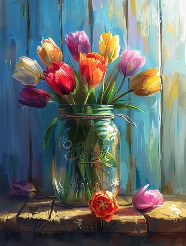 Diamond Painting Erwachsene Blume Diamond Painting Tulpe 5D DIY Full Drill Crystal Stickerei Mosaikherstellung Bastelset, Malen Nach Zahlen Kinder Anfänger Home Wand Décor Geschenk 30x40cm L-1188 Diamond Painting Erwachsene Blume Diamond Painting Tulpe 5D DIY Full Drill Crystal Stickerei Mosaikherstellung Bastelset, Malen Nach Zahlen Kinder Anfänger Home Wand Décor Geschenk 30x40cm L-1188 von Yeogcohe